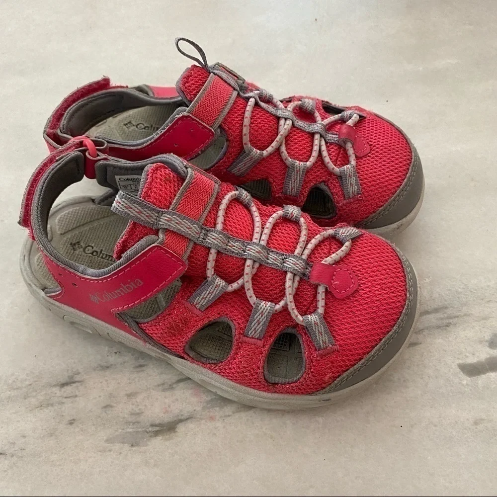 Columbia Little Pine Girls Sandals Pink 12